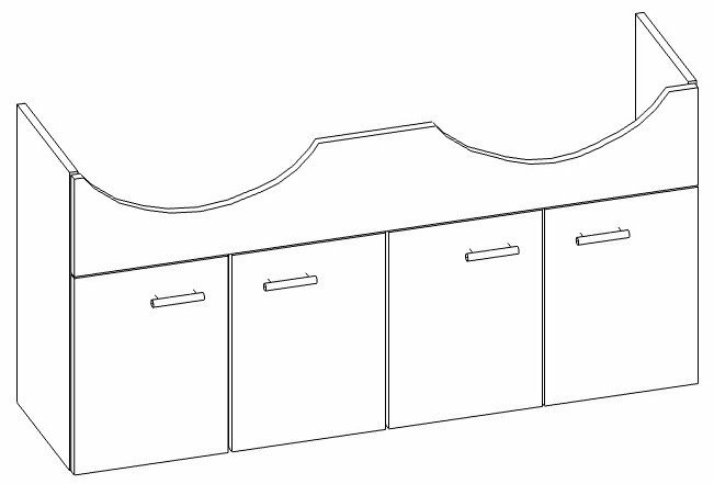 Heibad Waschtischunterschrank Basic