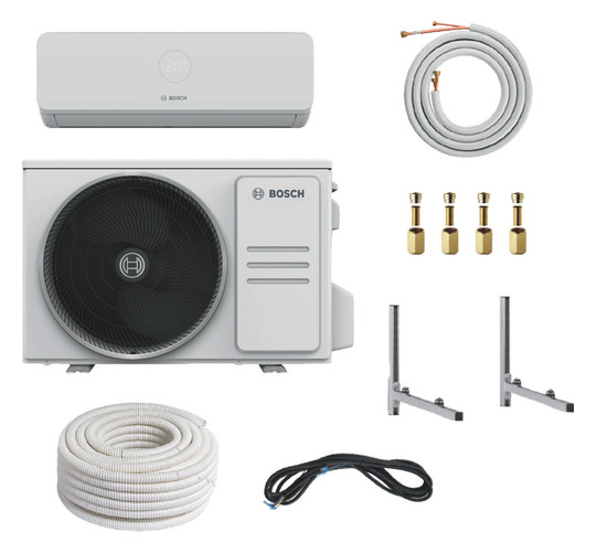 BOSCH Split-Klimapaket BOPA CL322 CL3200i26-Set, Wandkonsole, Doppelrohr 7739625457