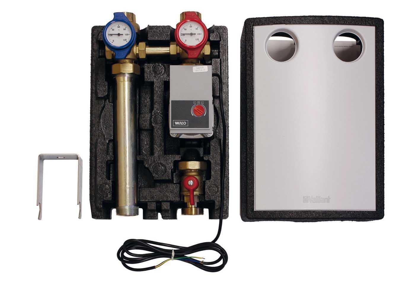 Vaillant Pumpengruppe ohne Mischer Vor-/Rücklauf Rp 1" 0020191817