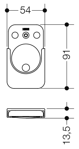 HEWI Fernbedienung LED-Spiegel, für höhenverstellbare WT-Module S 50