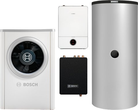 BOSCH Luftwärmepumpen-Paket BOPA CS720 CS7001iAW 17 OR, AWE17, FF20, BHS 1000-6