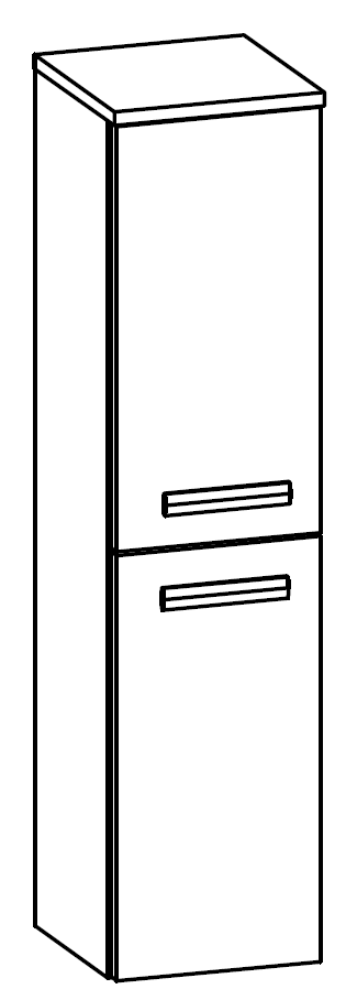 Heibad Halbhochschrank Brilliant Gäste WC