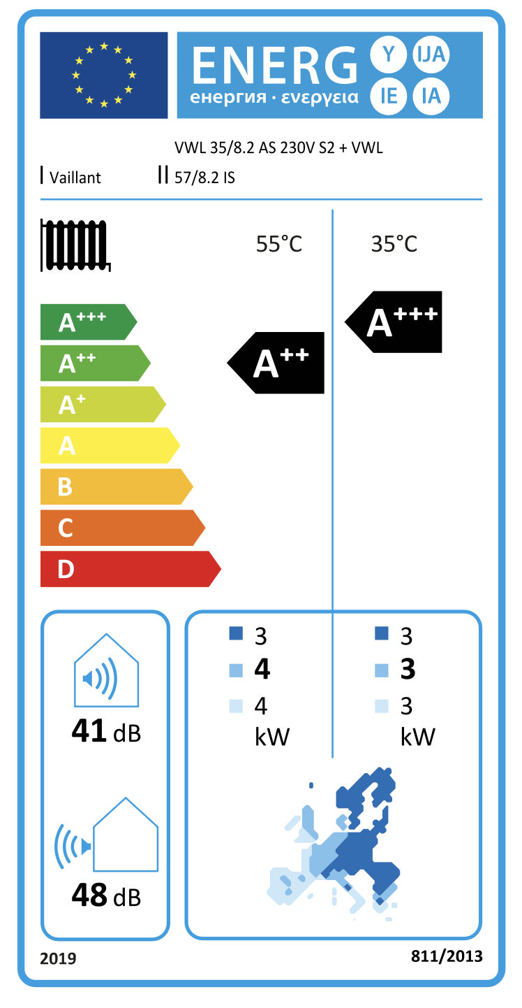 Vaillant Paket 4.0313 aroTHERM Split plus VWL 35/8.2 AS S2 mit VIH RW 300/3 BR 8000041066