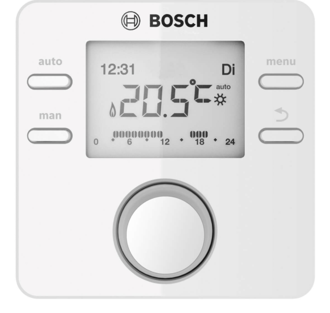 BOSCH Junkers Regler CR 100, raumtemperaturgeführt, für 1 Heizkreis 7738111096