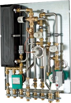 BOSCH Wärmeübergabestation WS T 50 50 kW, Anschlüsse unten, kupfergelötet 8718533416