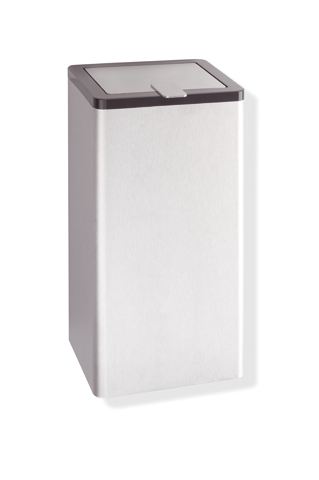 HEWI Hygieneabfallbehälter Ser 805, Edelstahl, 6 Liter signalweiß