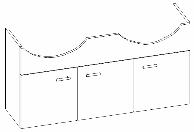Heibad Waschtischunterschrank Basic