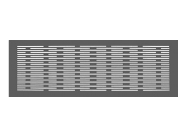 ZE Design-Abdeckgitter ComfoGrid Genua  f. CLD breit, 430x160mm, weiß, RAL 9016