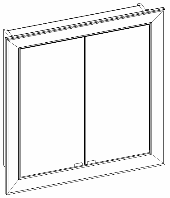 Heibad Spiegelschrank Rahmen Universal