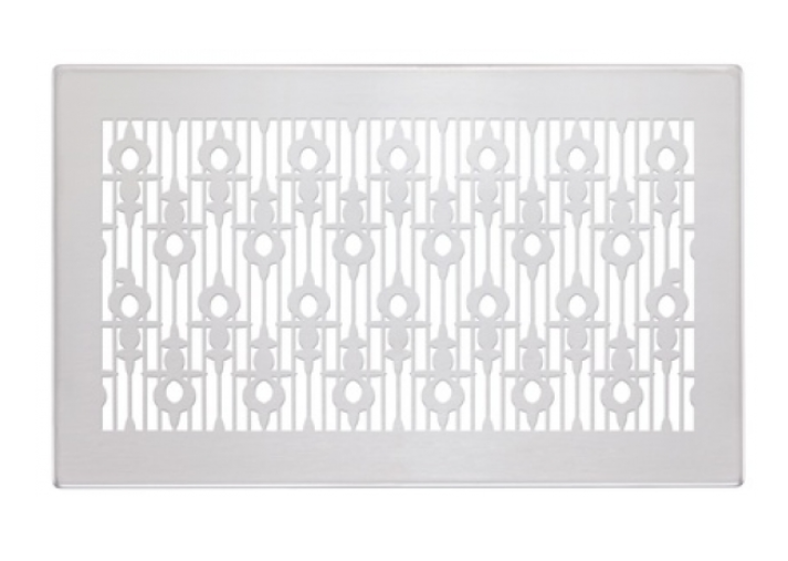 Zehnder Design-Gitter CLD, Luzern weiß, 260 x 160 mm