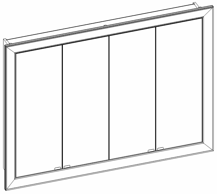 Heibad Spiegelschrank Rahmen Universal