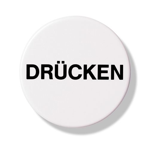 HEWI Symbol DRÜCKEN, d:52mm, selbstkl. umbra