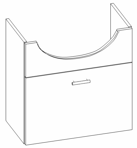 Heibad Waschtischunterschrank Basic