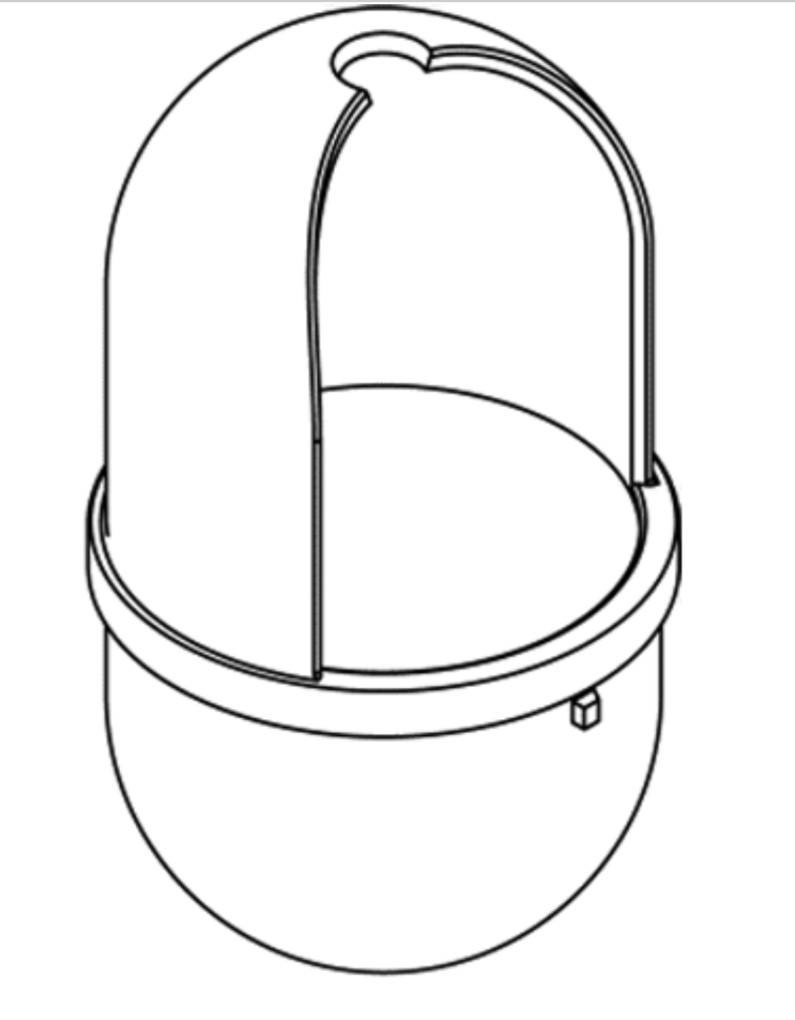 HEWI Bürstenbehälter für WC BG 477.20.100 reinweiß 477.20.E04 99