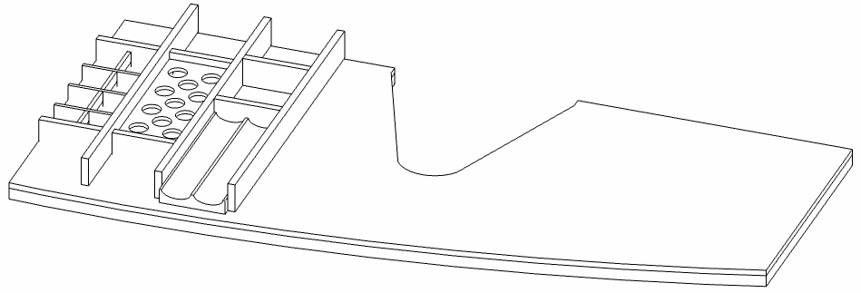 HB Schubkasteneinsatz BB Opal SKE 110 OP 1 R L:48mmB:993mmT:460mm