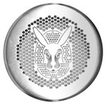 VA Zu-/Abluftgitter rund 125 mm Vaillant Hase Edelstahl