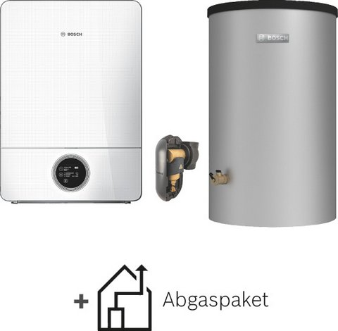 BOSCH Gas-BW-Plus-Paket BOPA GC-S955 GC9001iW 20 E, W 160-5 P1 A, Abgas C93x