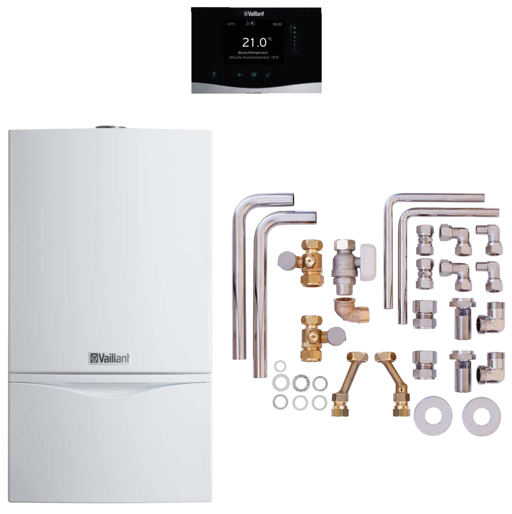 Vaillant Paket 6.204/2 atmoTEC plus VCW194/4-5 A E,sensoHOME 380/2 Zubehör 0010046386