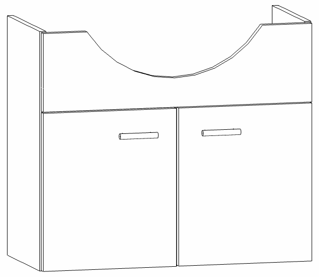 Heibad Waschtischunterschrank Basic