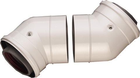 BOSCH Abgaszubehör AZB 640/1 2 Doppelrohrbögen 45 Gr, d:100/150mm