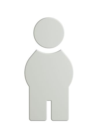 HEWI Symbol Mann Ser 801, matt, selbstklebend lichtgrau