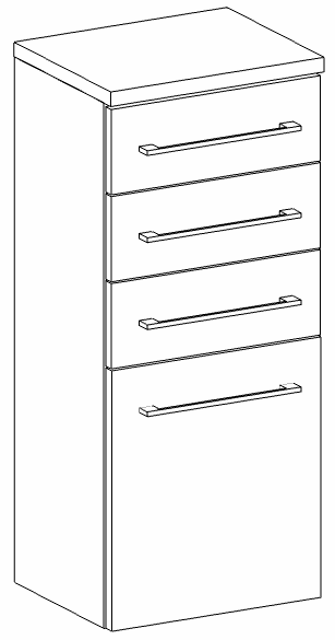 Heibad Halbhochschrank Modern