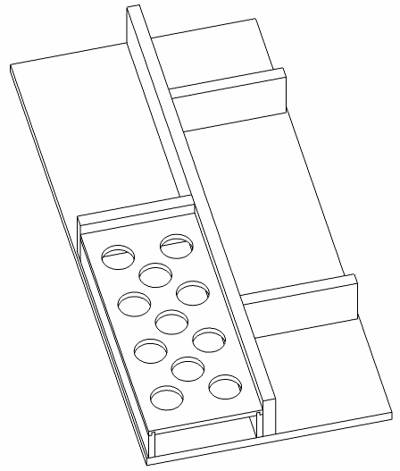 HB Schubkasteneinsatz BB Universal SKE 030 UN 3 L:48mmB:193mmT:420mm