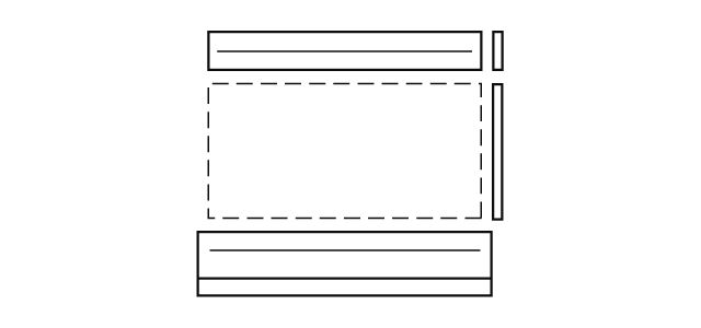 VA Erweiterungsmodul Indach-Eind. Kollektor horizontal, nebeneinander