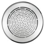 VA Zu-/Abluftgitter rund 125 mm Langloch Edelstahl