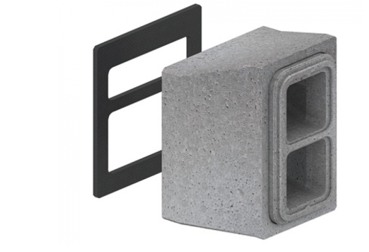 ZE Doppelkanal Anschlussbox verti., H=200mm, B=280mm, L=330mm, grau