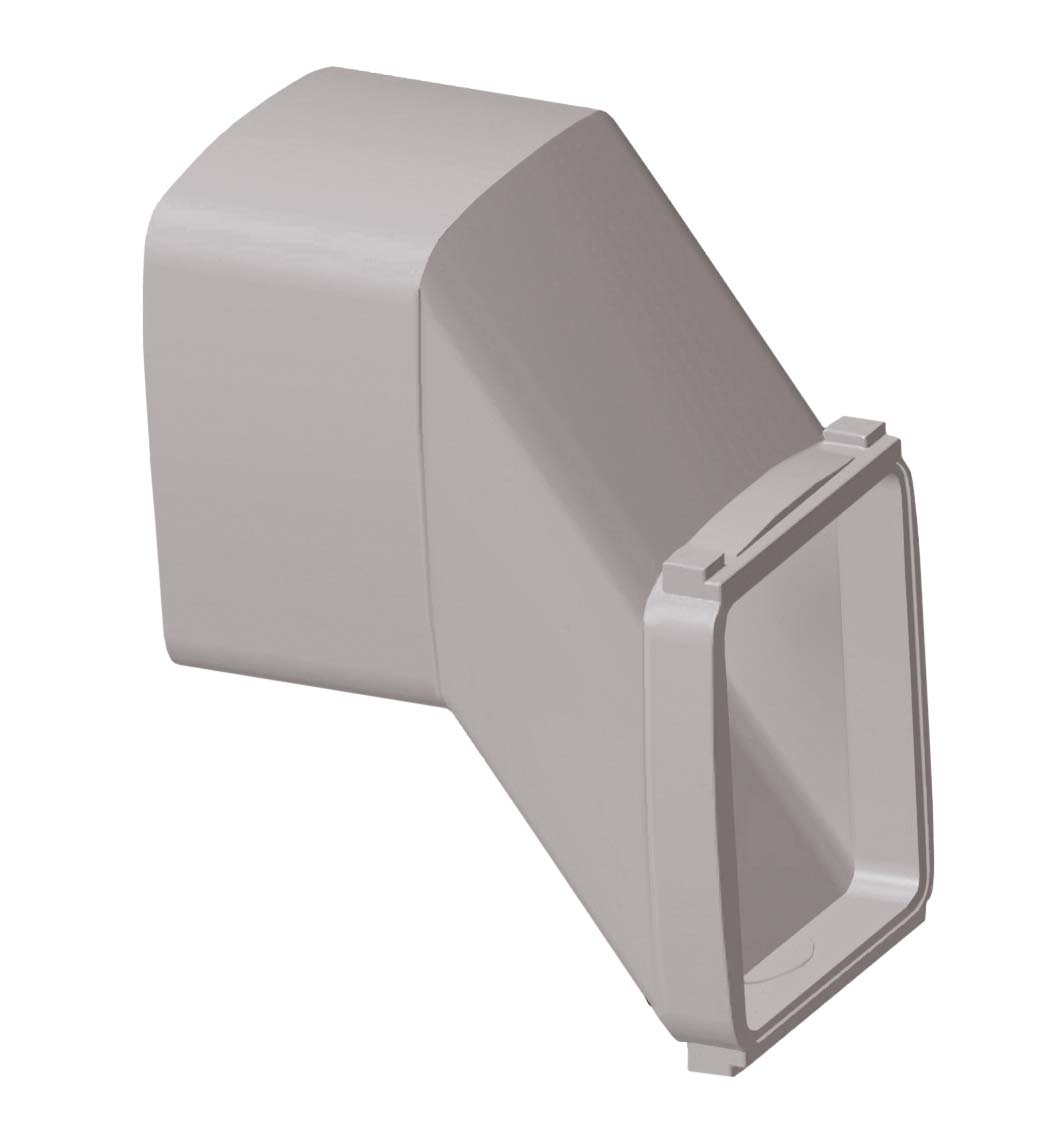 VA Luftkanal 500 x 600 mit 40cm  Höhenversatz für recoCOMPACT/versoTHERM