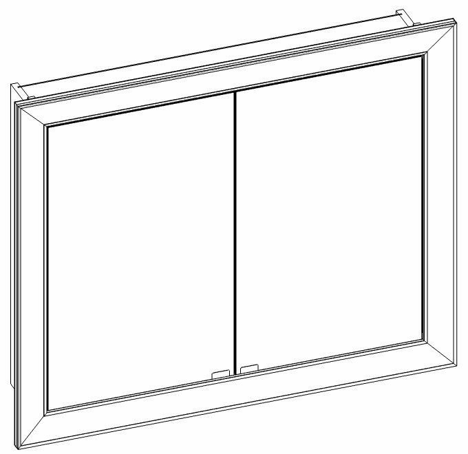Heibad Spiegelschrank Rahmen Universal