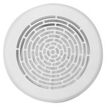 VA Zu-/Abluftgitter rund 125 mm Langloch weiß