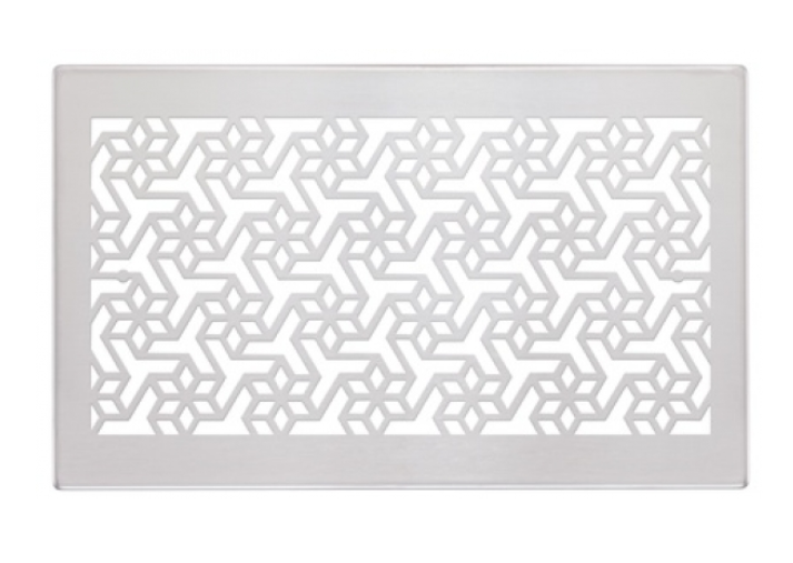 Zehnder Design-Gitter CLD, Engelberg weiß, 260 x 160 mm