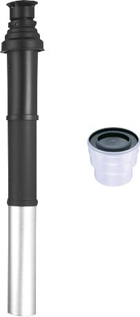 BOSCH Abgaszubehör AZB 633/1 senkrecht, d:100/150mm,L:1290mm, schwarz