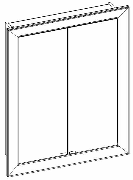 Heibad Spiegelschrank Rahmen Universal