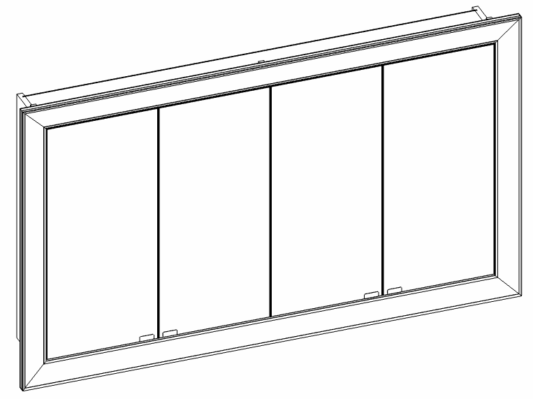 Heibad Spiegelschrank Rahmen Universal