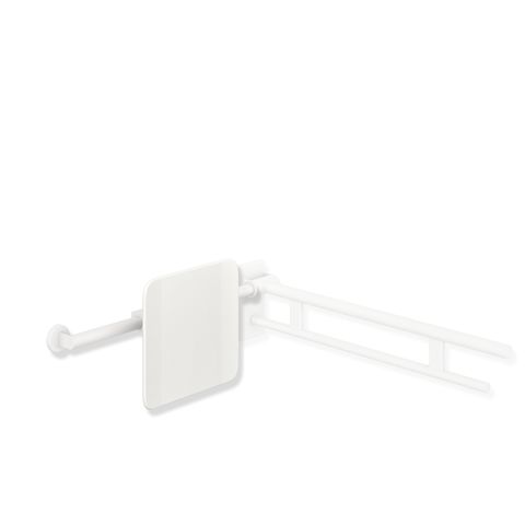 HEWI Rückenst., Sys 900, T:150, re Wand, li SK-Griff (A),plvb weiß tiefmatt/wem