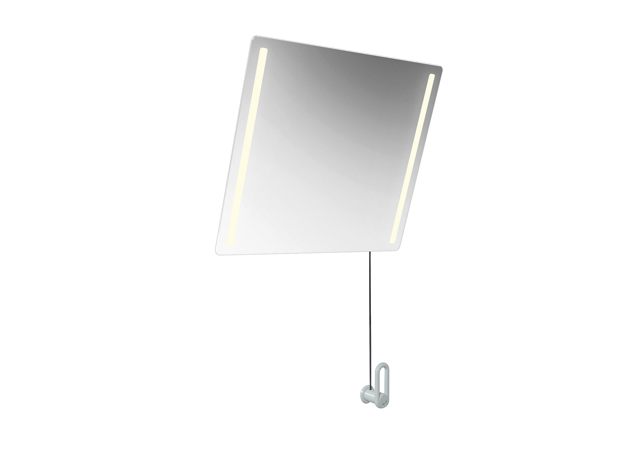 HEWI Kippspiegel LED basic, B:600mm H:540mm koralle