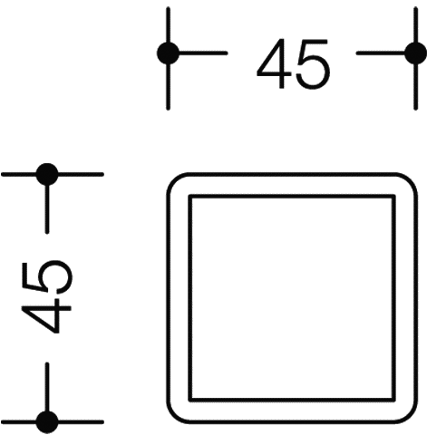 HEWI Symbolträger für HEWI Piktogramme, 5 Stück signalweiß