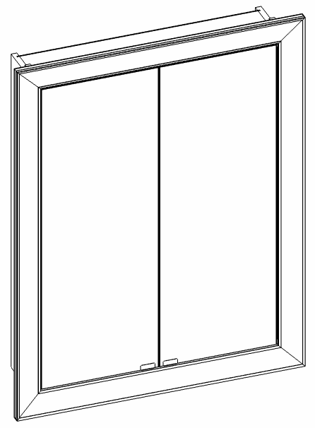 Heibad Spiegelschrank Rahmen Universal