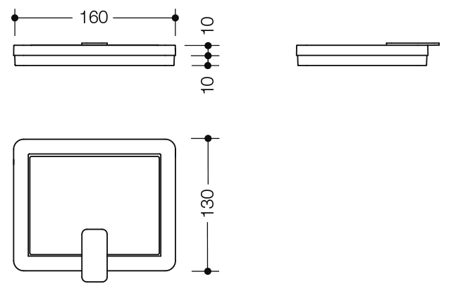 HEWI Deckel f. Hygieneabfallbehälter, 805.05.200, 805.05.210 signalweiß