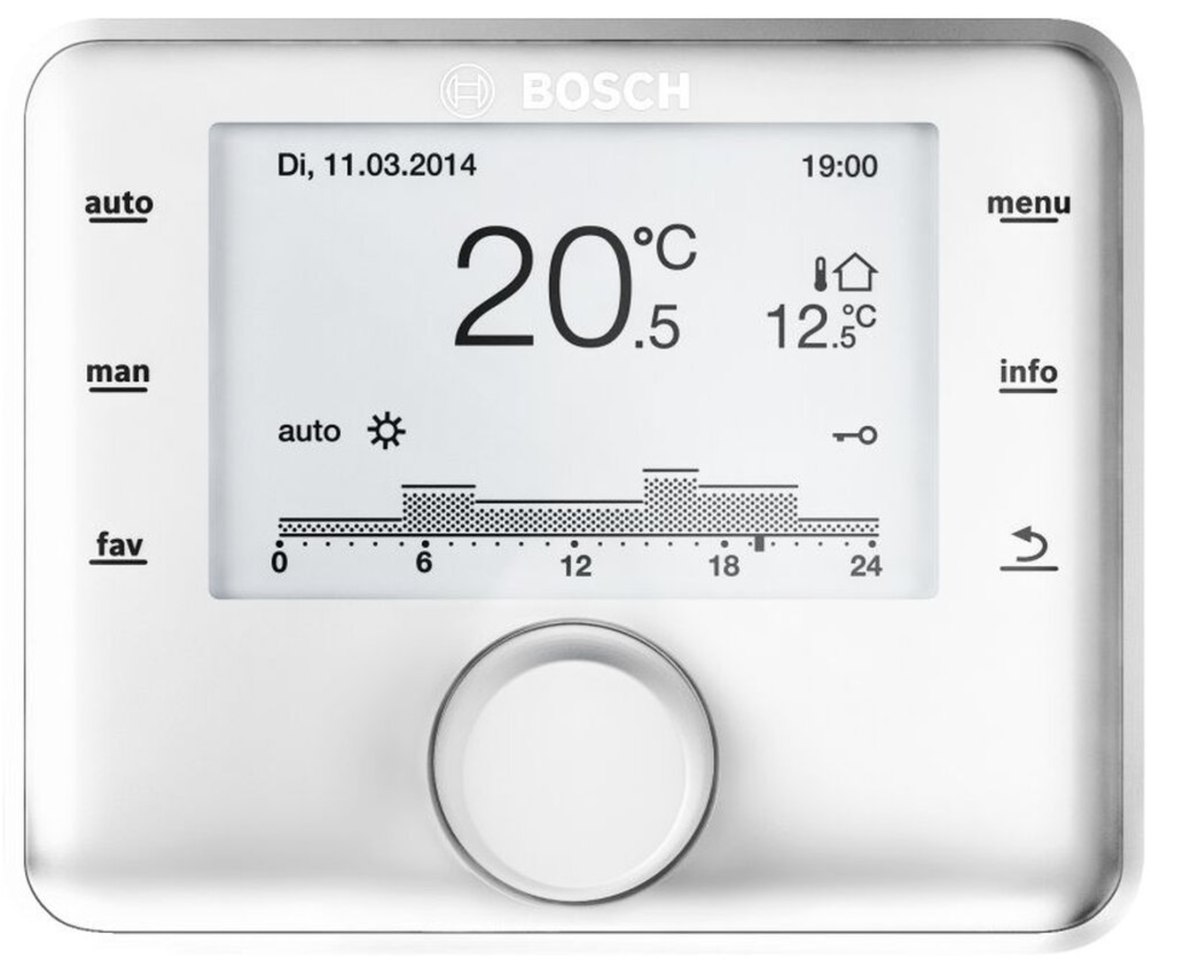 BOSCH außentemperaturgeführter  Regler CW 400 für bis 4 Heizkreise und 2 WW-Ladekreise 7738113412