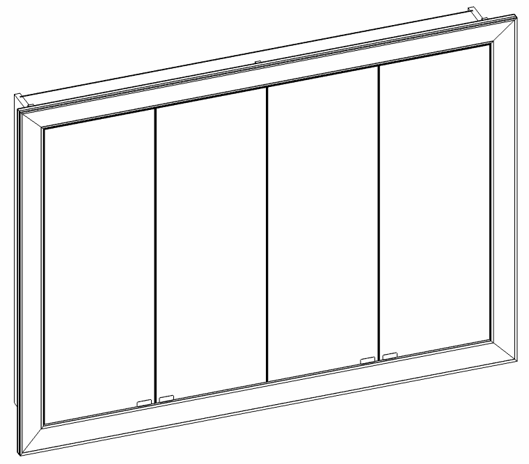 Heibad Spiegelschrank Rahmen Universal