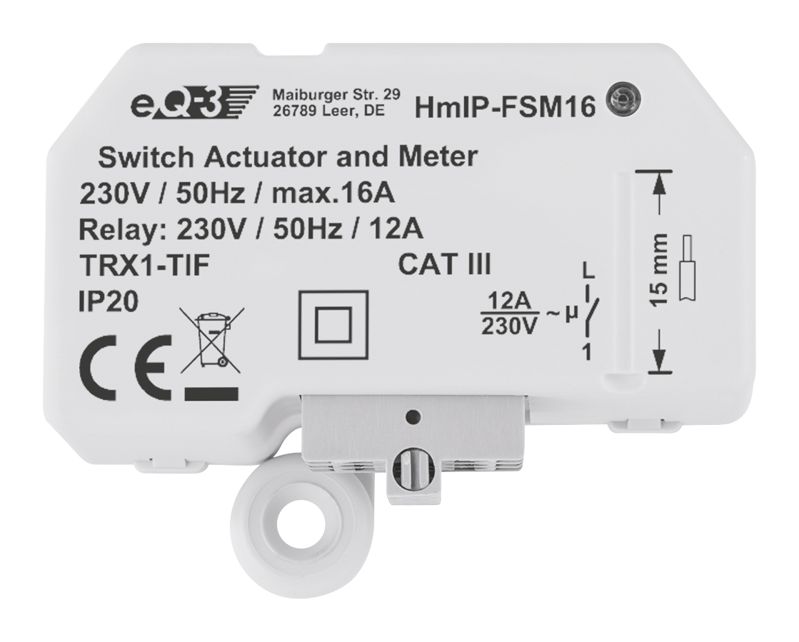 Homematic IP Schalt-Mess-Aktor (16 A) Unterputz 150239A0 