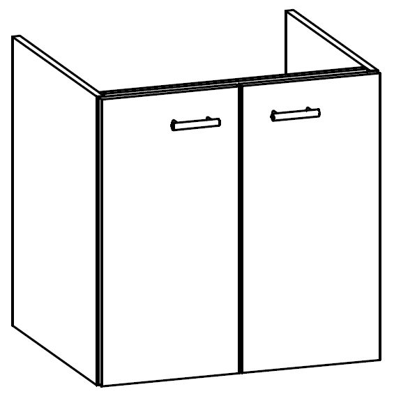 Heibad Waschtischunterschrank Basic