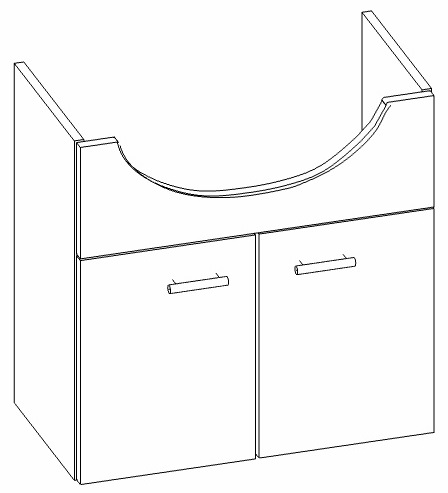 Heibad Waschtischunterschrank Basic