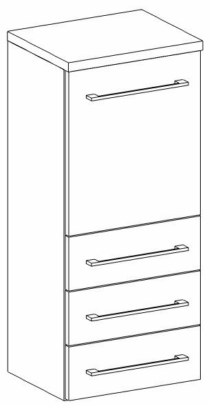 Heibad Halbhochschrank Modern