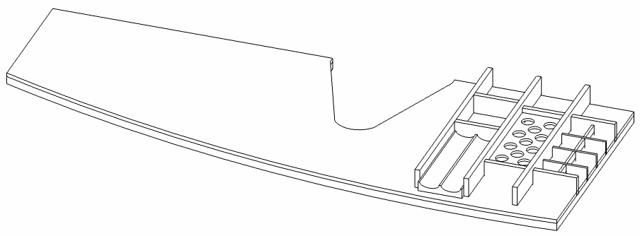 HB Schubkasteneinsatz BB Opal SKE 130 OP 1 L L:48mmB:1193mmT:460mm