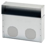 VA Wand-Luftauslass, mit 2 Anschlüssen f. Durchm. 75/62mm